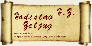 Hodislav Zeljug vizit kartica